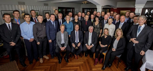 Foto de grupo de los galardonados de este año por el MC en la tradicional velada de celebración en Bottrop. <br>&copy; MC-Bauchemie 2026